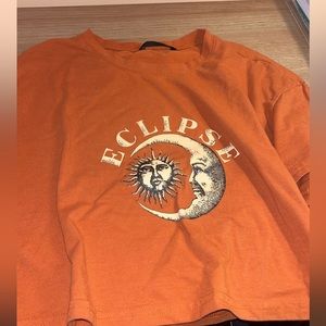 Cropped orange tee women’s S